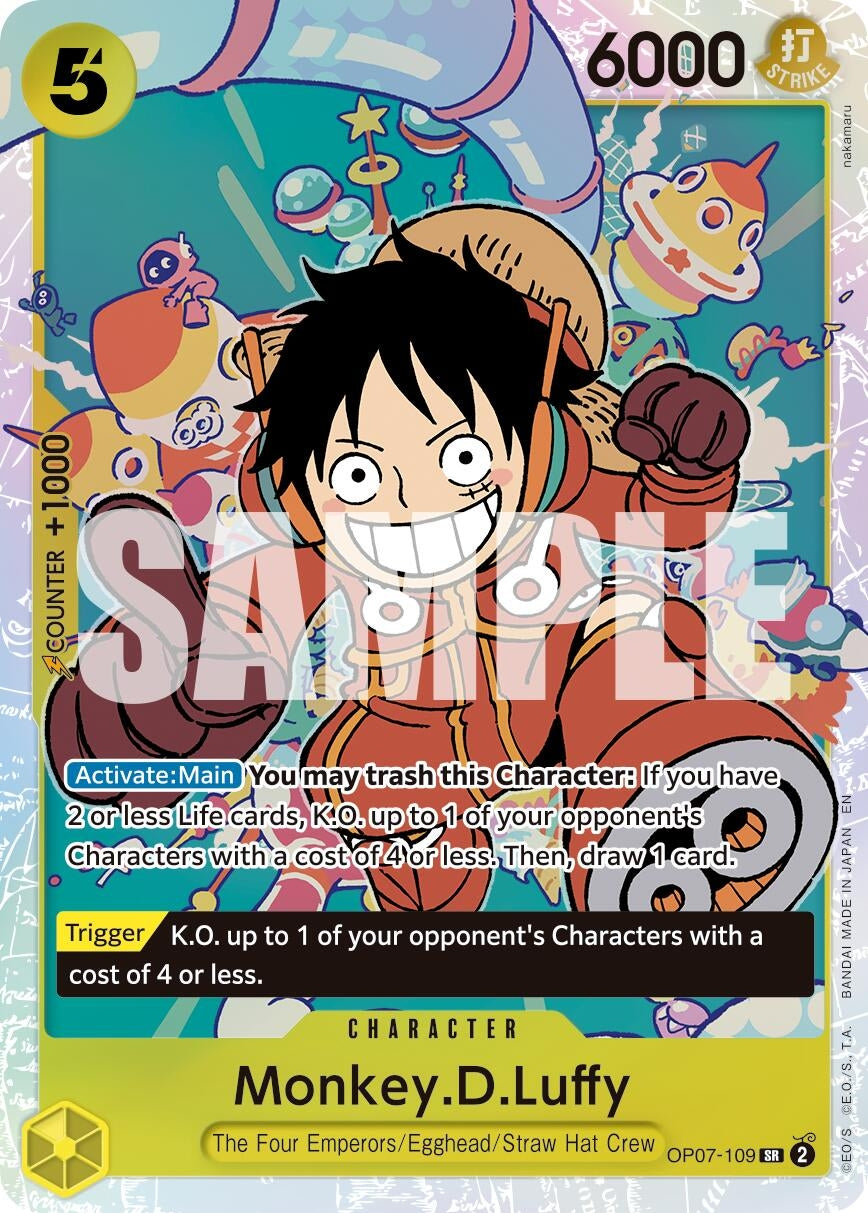 Image for Monkey.D.Luffy - OP07-109 (Reprint) (OP07-109) (Foil) (Premium Booster -The Best- Vol. 2) - One Piece Card Game