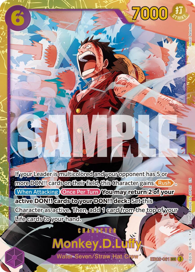 Image for Monkey.D.Luffy - EB02-061 (Reprint) (EB02-061) (Foil) (Premium Booster -The Best- Vol. 2) - One Piece Card Game