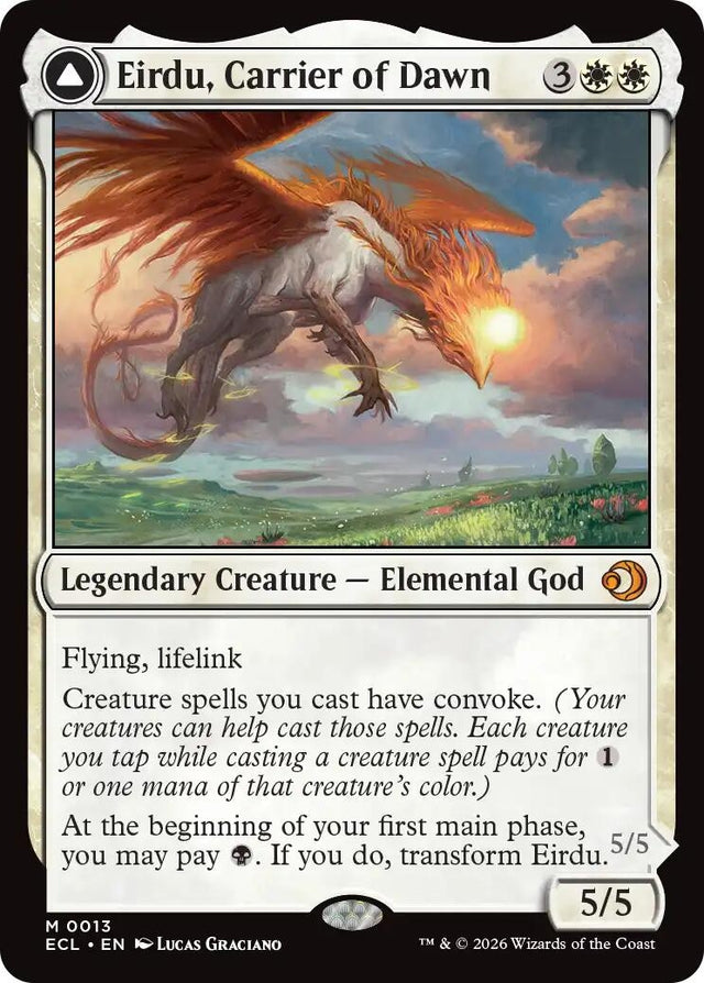 Image for Eirdu, Carrier of Dawn (13) (Foil) (Lorwyn Eclipsed) - Magic: The Gathering