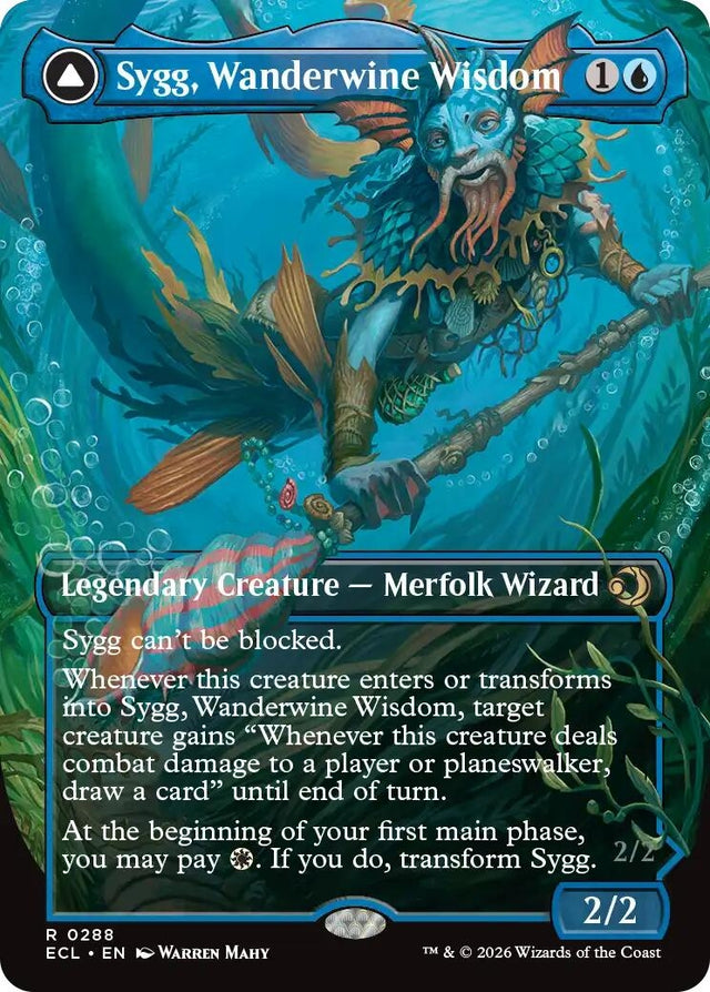 Image for Sygg, Wanderwine Wisdom (Borderless) (288) (Foil) (Lorwyn Eclipsed) - Magic: The Gathering