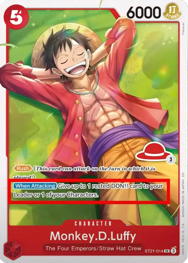 Image for Monkey.D.Luffy - ST21-014 (Luffy Deck) (ST21-014) (Learn Together Deck Set) - One Piece Card Game