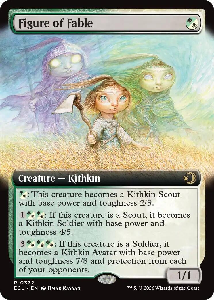 Image for Figure of Fable (Extended Art) (372) (Foil) (Lorwyn Eclipsed) - Magic: The Gathering