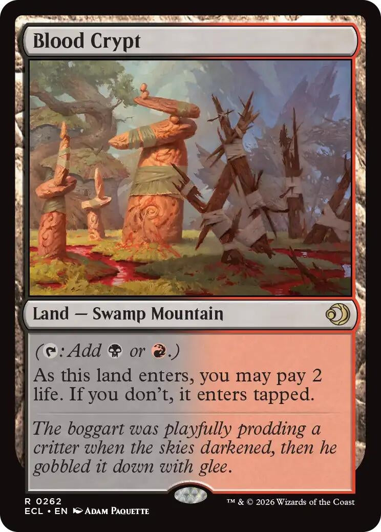 Image for Blood Crypt (262) (Foil) (Lorwyn Eclipsed) - Magic: The Gathering