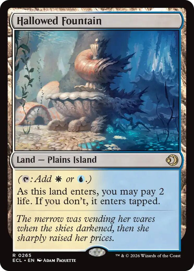 Image for Hallowed Fountain (265) (Foil) (Lorwyn Eclipsed) - Magic: The Gathering