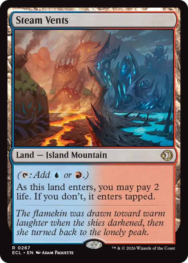 Image for Steam Vents (267) (Foil) (Lorwyn Eclipsed) - Magic: The Gathering