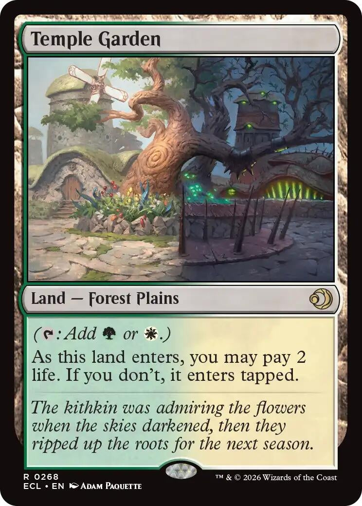 Image for Temple Garden (268) (Foil) (Lorwyn Eclipsed) - Magic: The Gathering