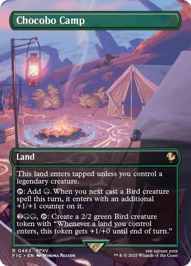 Image for Chocobo Camp (Borderless) (462) (Foil) (FINAL FANTASY) - Magic: The Gathering