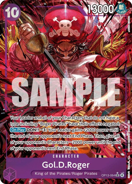 Image for Gol.D.Roger (064) (Alternate Art) (OP13-064) (Foil) (Carrying On His Will) - One Piece Card Game