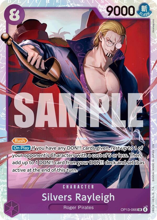 Image for Silvers Rayleigh (OP13-066) (Foil) (Carrying On His Will) - One Piece Card Game