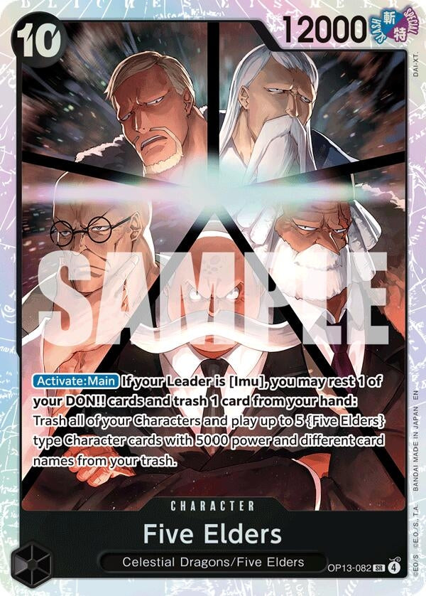 Image for Five Elders (OP13-082) (Foil) (Carrying On His Will) - One Piece Card Game