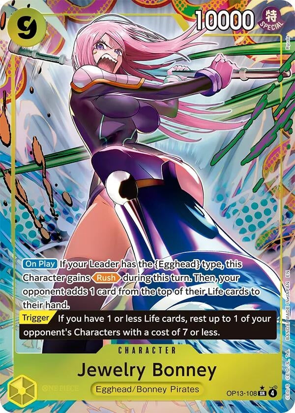 Image for Jewelry Bonney (108) (Alternate Art) (OP13-108) (Foil) (Carrying On His Will) - One Piece Card Game