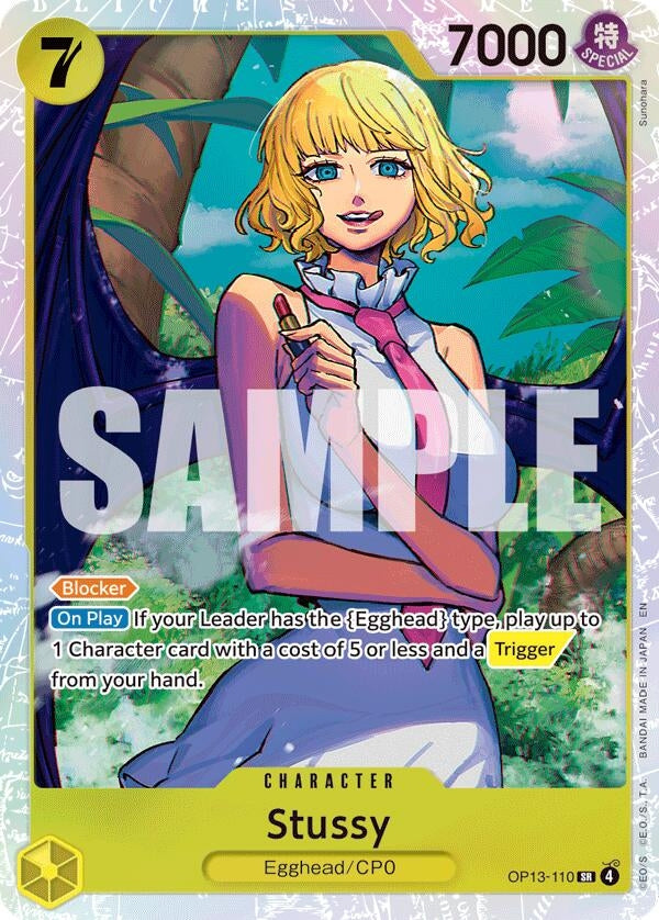 Image for Stussy (OP13-110) (Foil) (Carrying On His Will) - One Piece Card Game