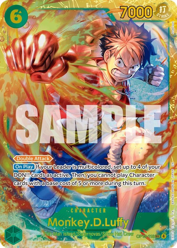 Image for Monkey.D.Luffy (118) (OP13-118) (Foil) (Carrying On His Will) - One Piece Card Game