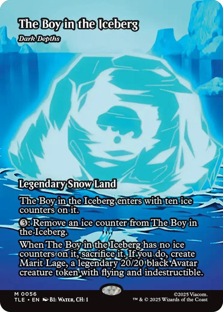 Image for The Boy in the Iceberg - Dark Depths (Borderless) (56) (Avatar: The Last Airbender: Eternal-Legal) - Magic: The Gathering