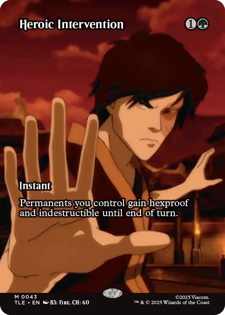 Image for Heroic Intervention (Borderless) (43) (Avatar: The Last Airbender: Eternal-Legal) - Magic: The Gathering