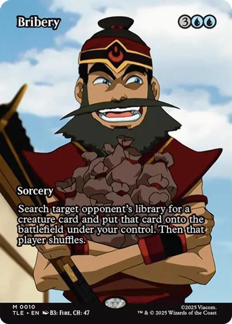 Image for Bribery (Borderless) (10) (Foil) (Avatar: The Last Airbender: Eternal-Legal) - Magic: The Gathering
