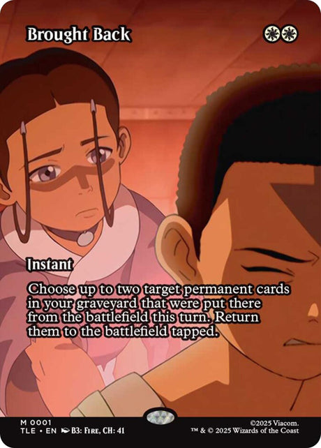 Image for Brought Back (Borderless) (1) (Foil) (Avatar: The Last Airbender: Eternal-Legal) - Magic: The Gathering