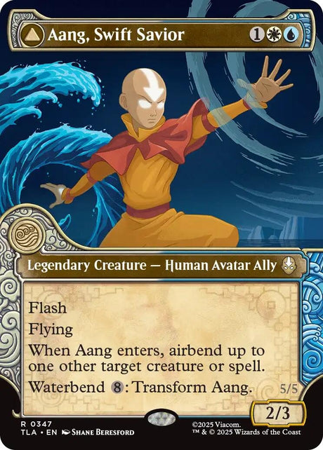 Image for Aang, Swift Savior (Showcase) (347) (Foil) (Avatar: The Last Airbender) - Magic: The Gathering
