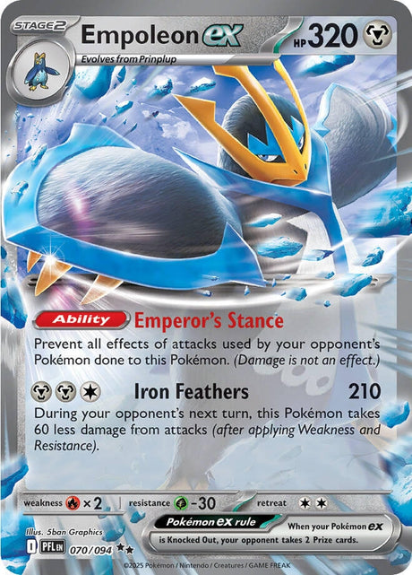 Image for Empoleon ex (070/094) (ME02: Phantasmal Flames) - Pokemon