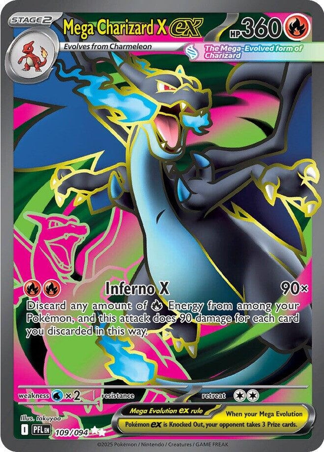 Image for Mega Charizard X ex (109/094) (ME02: Phantasmal Flames) - Pokemon