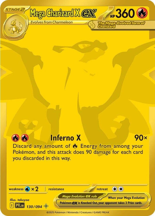 Image for Mega Charizard X ex (130/094) (ME02: Phantasmal Flames) - Pokemon