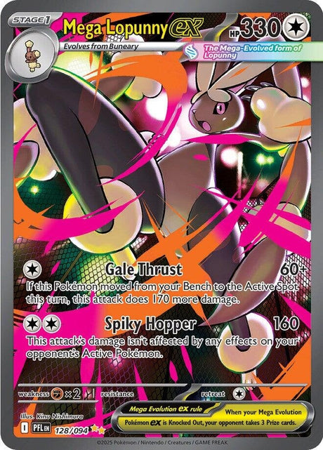 Image for Mega Lopunny ex (128/094) (ME02: Phantasmal Flames) - Pokemon