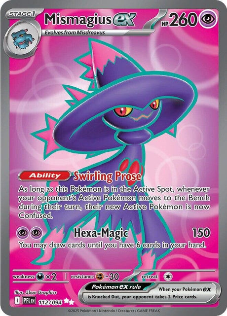 Image for Mismagius ex (112/094) (ME02: Phantasmal Flames) - Pokemon
