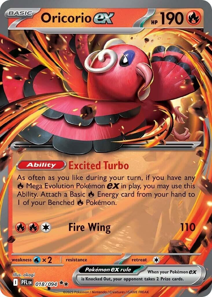Image for Oricorio ex (018/094) (ME02: Phantasmal Flames) - Pokemon