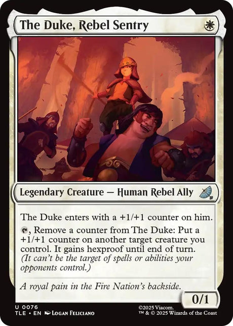 Image for The Duke, Rebel Sentry (76) (Foil) (Avatar: The Last Airbender: Eternal-Legal) - Magic: The Gathering