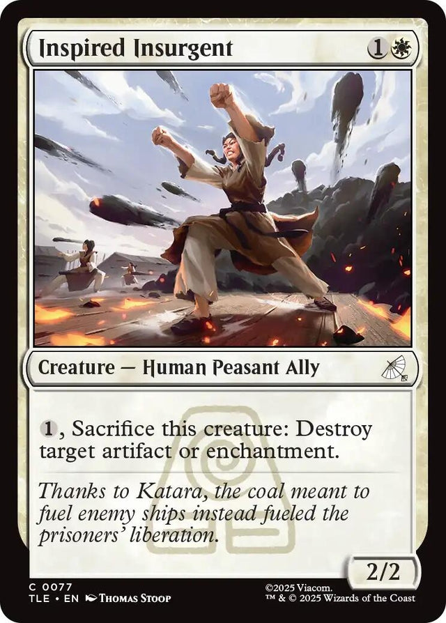 Image for Inspired Insurgent (77) (Foil) (Avatar: The Last Airbender: Eternal-Legal) - Magic: The Gathering