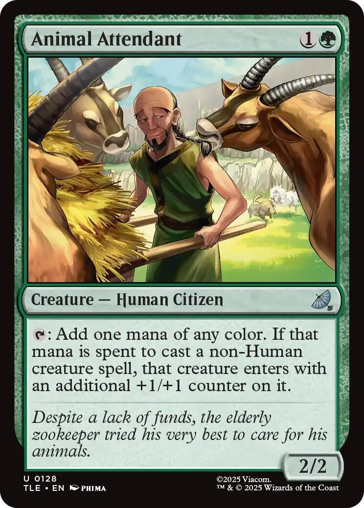 Image for Animal Attendant (128) (Foil) (Avatar: The Last Airbender: Eternal-Legal) - Magic: The Gathering