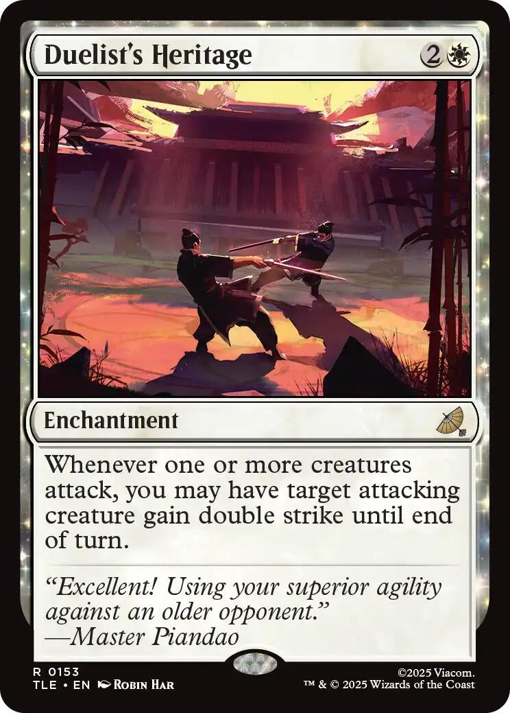 Image for Duelist's Heritage (153) (Foil) (Avatar: The Last Airbender: Eternal-Legal) - Magic: The Gathering