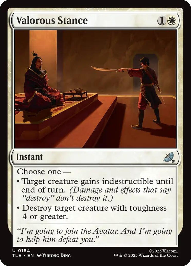 Image for Valorous Stance (154) (Foil) (Avatar: The Last Airbender: Eternal-Legal) - Magic: The Gathering