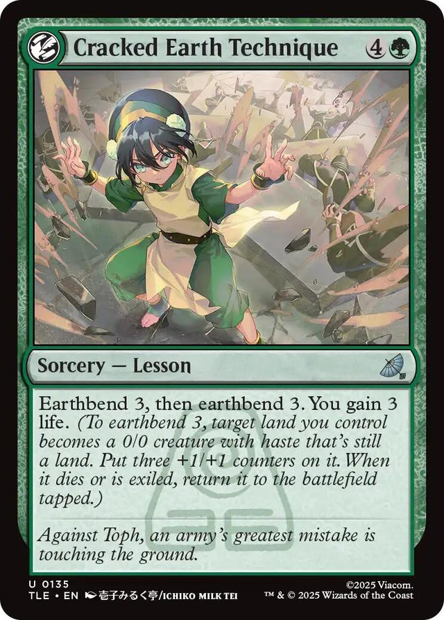 Image for Cracked Earth Technique (135) (Foil) (Avatar: The Last Airbender: Eternal-Legal) - Magic: The Gathering