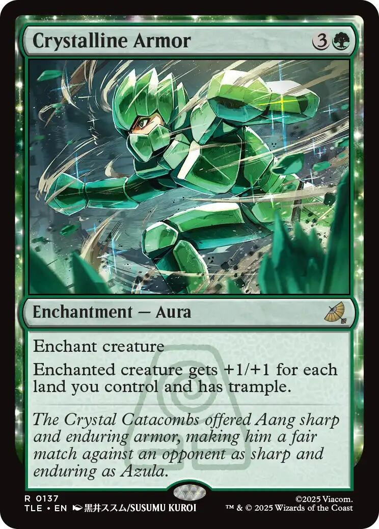 Image for Crystalline Armor (137) (Foil) (Avatar: The Last Airbender: Eternal-Legal) - Magic: The Gathering