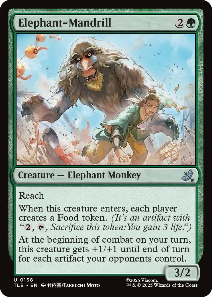 Image for Elephant-Mandrill (138) (Foil) (Avatar: The Last Airbender: Eternal-Legal) - Magic: The Gathering
