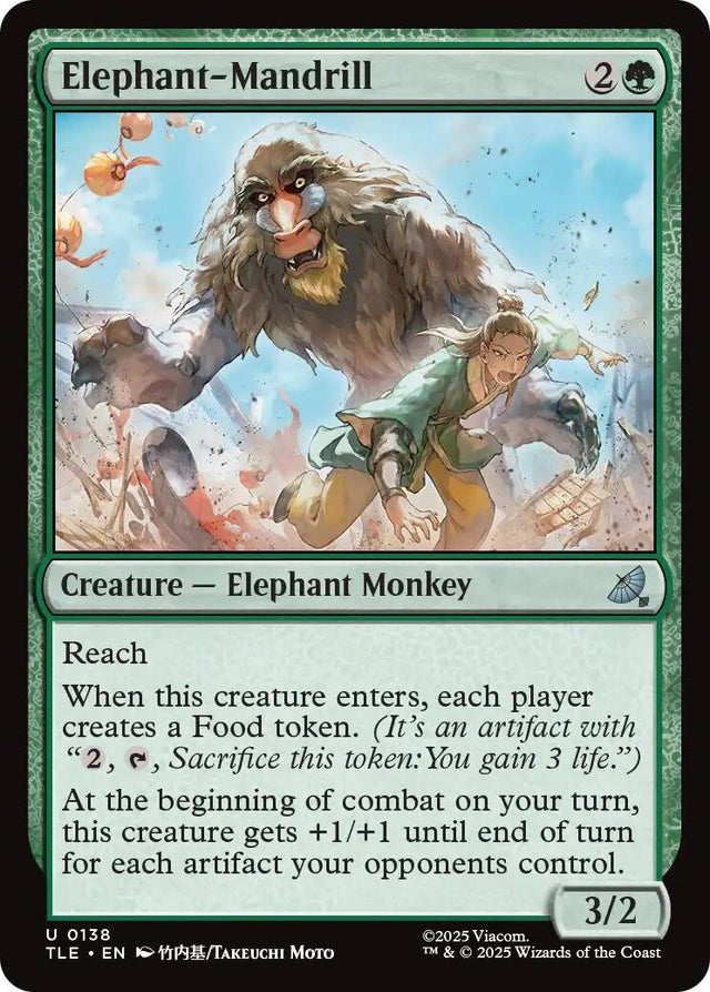 Image for Elephant-Mandrill (138) (Foil) (Avatar: The Last Airbender: Eternal-Legal) - Magic: The Gathering