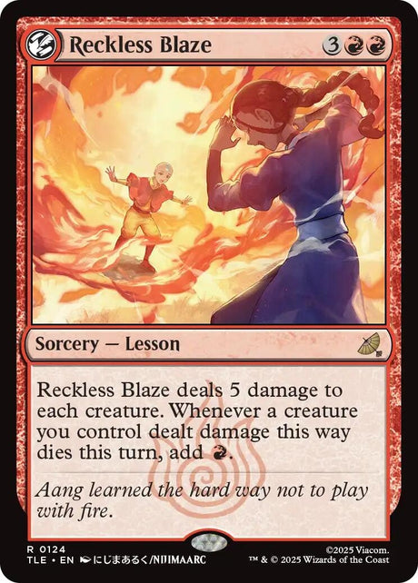 Image for Reckless Blaze (124) (Foil) (Avatar: The Last Airbender: Eternal-Legal) - Magic: The Gathering