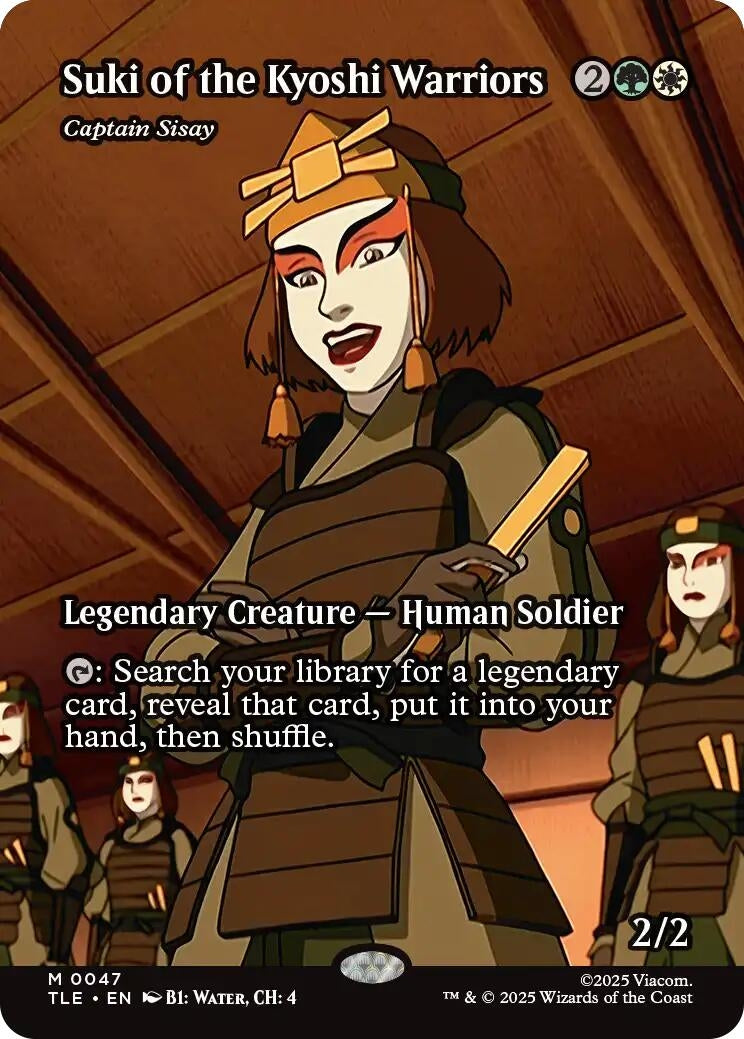 Image for Suki of the Kyoshi Warriors - Captain Sisay (Borderless) (47) (Foil) (Avatar: The Last Airbender: Eternal-Legal) - Magic: The Gathering