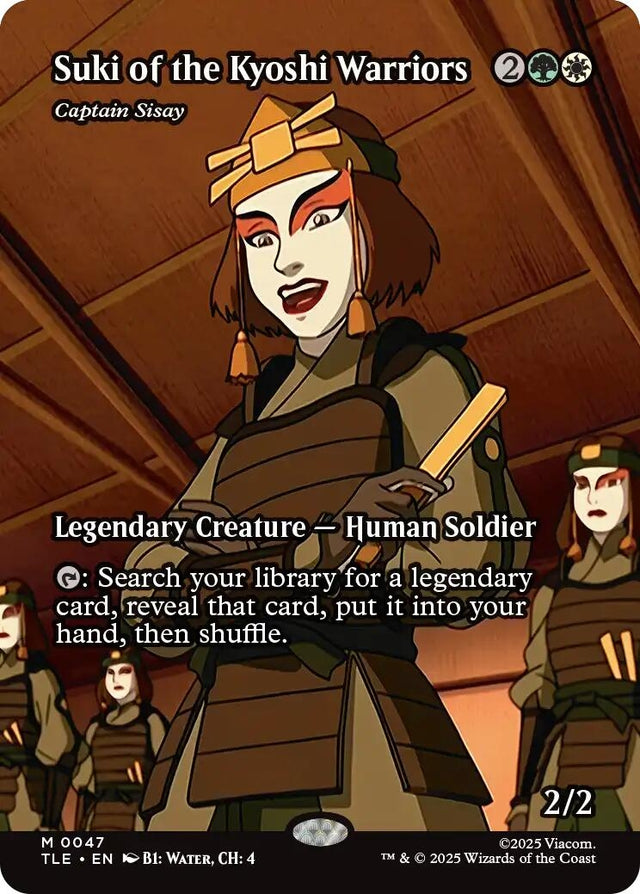 Image for Suki of the Kyoshi Warriors - Captain Sisay (Borderless) (47) (Foil) (Avatar: The Last Airbender: Eternal-Legal) - Magic: The Gathering