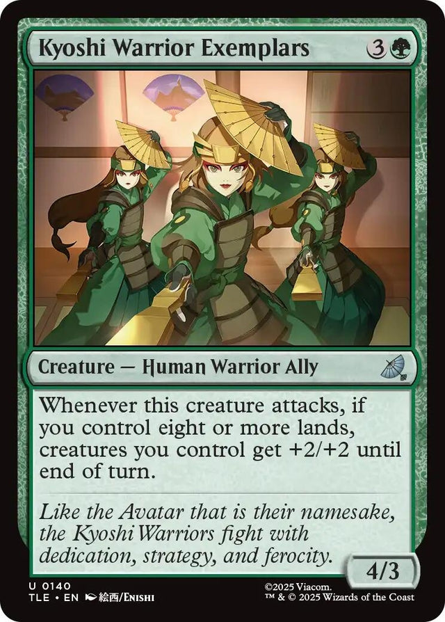 Image for Kyoshi Warrior Exemplars (140) (Foil) (Avatar: The Last Airbender: Eternal-Legal) - Magic: The Gathering