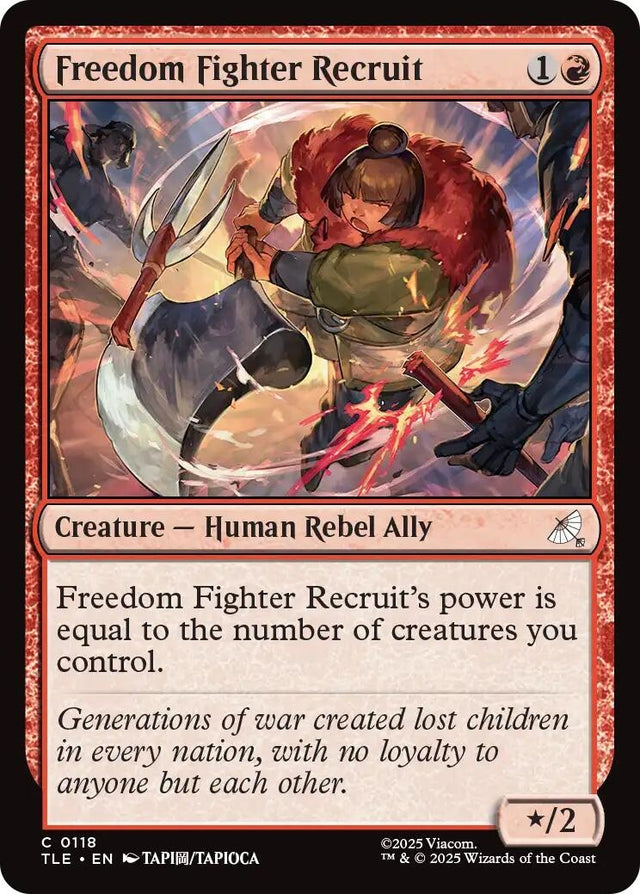 Image for Freedom Fighter Recruit (118) (Foil) (Avatar: The Last Airbender: Eternal-Legal) - Magic: The Gathering