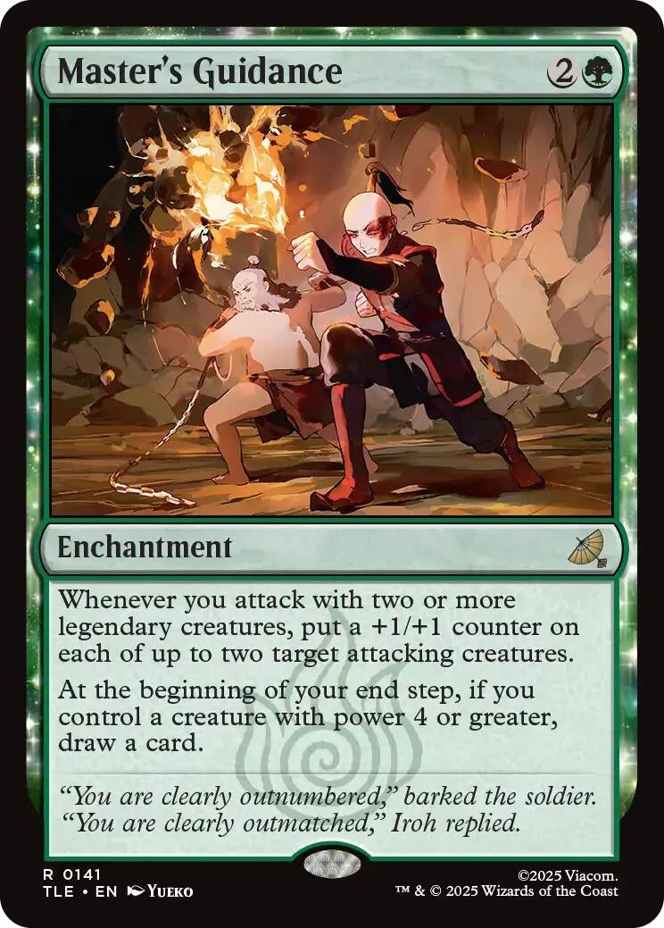 Image for Master's Guidance (141) (Foil) (Avatar: The Last Airbender: Eternal-Legal) - Magic: The Gathering