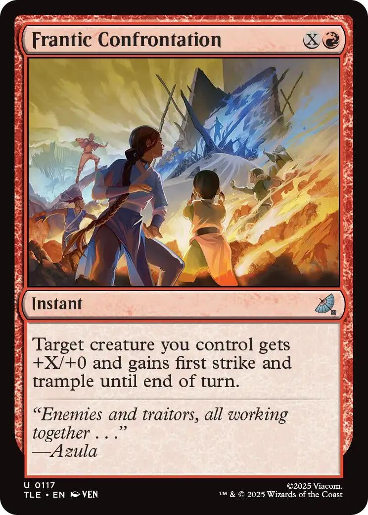 Image for Frantic Confrontation (117) (Foil) (Avatar: The Last Airbender: Eternal-Legal) - Magic: The Gathering