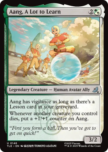 Image for Aang, A Lot to Learn (146) (Foil) (Avatar: The Last Airbender: Eternal-Legal) - Magic: The Gathering