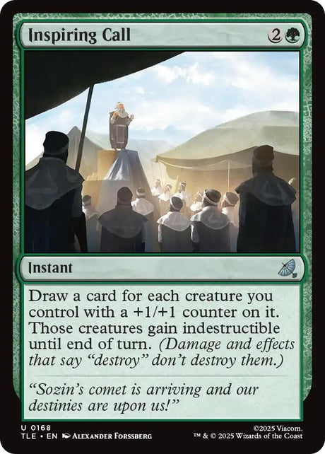 Image for Inspiring Call (168) (Foil) (Avatar: The Last Airbender: Eternal-Legal) - Magic: The Gathering