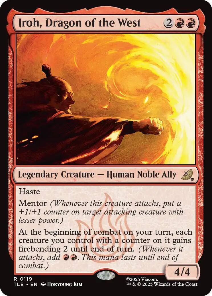 Image for Iroh, Dragon of the West (119) (Foil) (Avatar: The Last Airbender: Eternal-Legal) - Magic: The Gathering