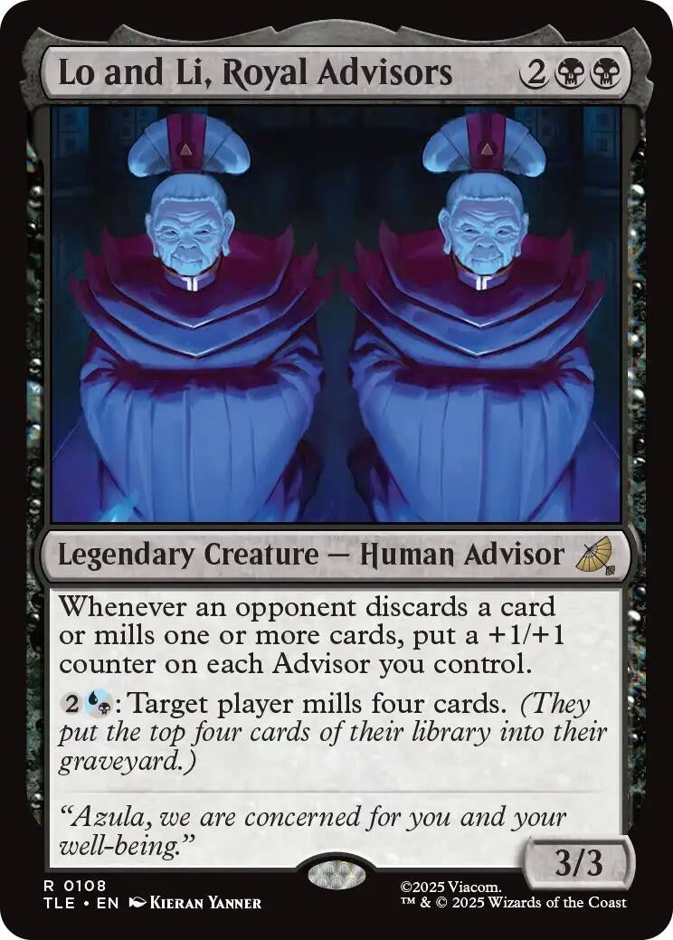 Image for Lo and Li, Royal Advisors (108) (Foil) (Avatar: The Last Airbender: Eternal-Legal) - Magic: The Gathering