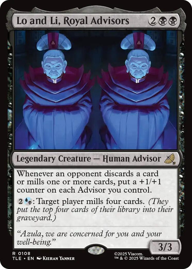 Image for Lo and Li, Royal Advisors (108) (Foil) (Avatar: The Last Airbender: Eternal-Legal) - Magic: The Gathering