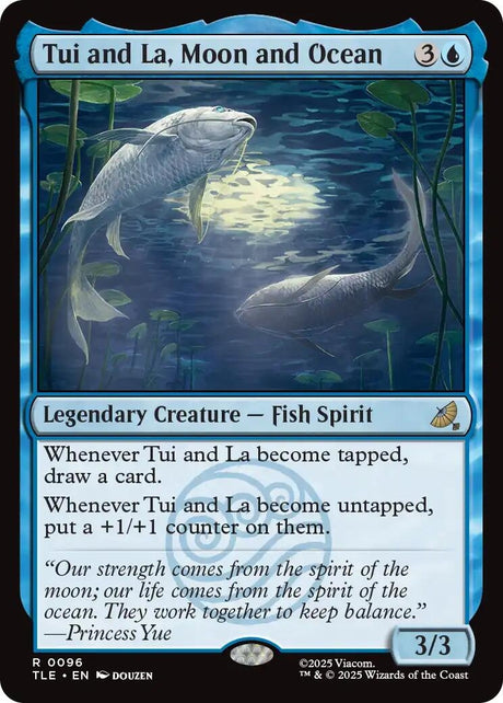 Image for Tui and La, Moon and Ocean (96) (Foil) (Avatar: The Last Airbender: Eternal-Legal) - Magic: The Gathering